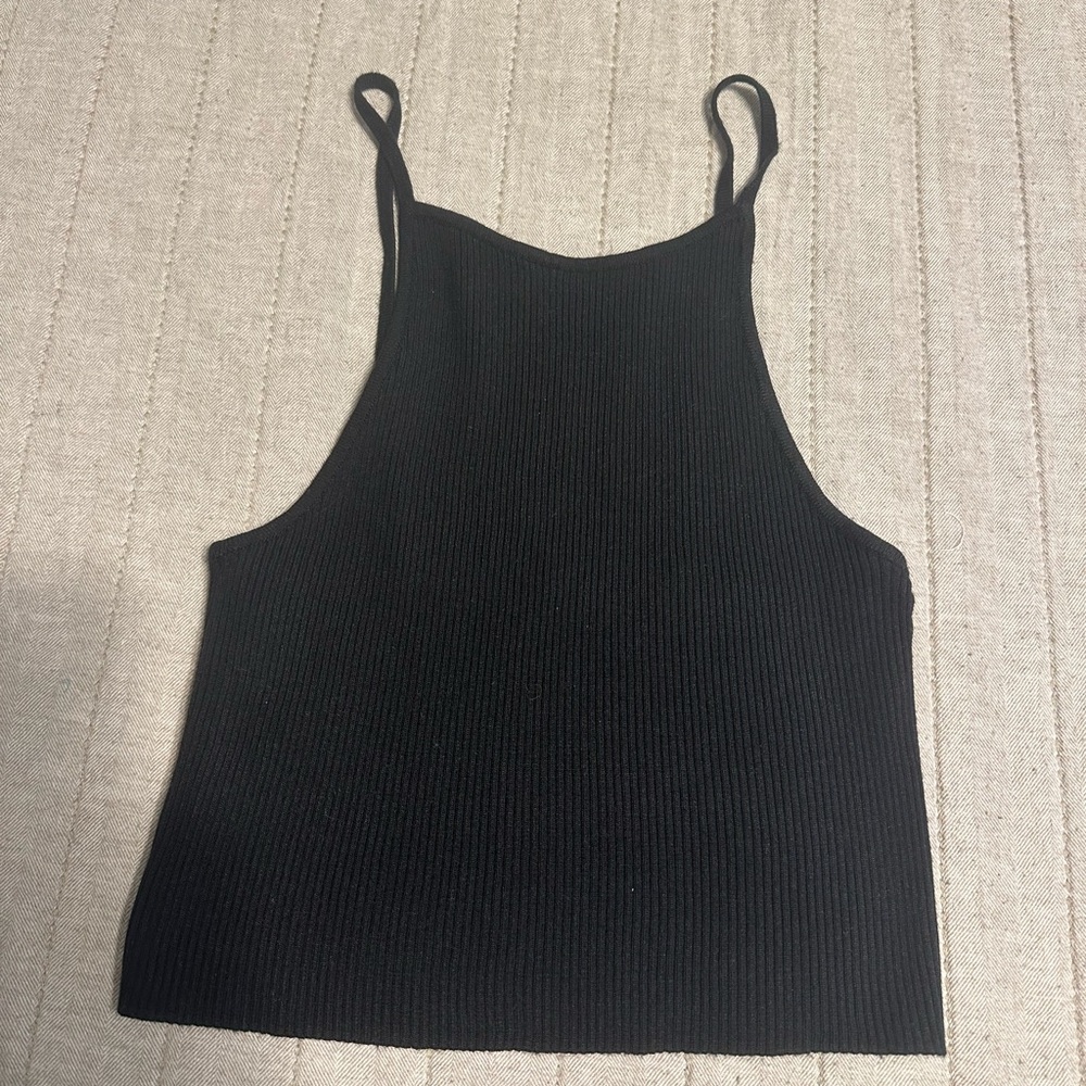 Urban Outfitters Black Ribbed Tank Top